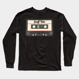 Geoff Tate / Cassette Tape Style Long Sleeve T-Shirt